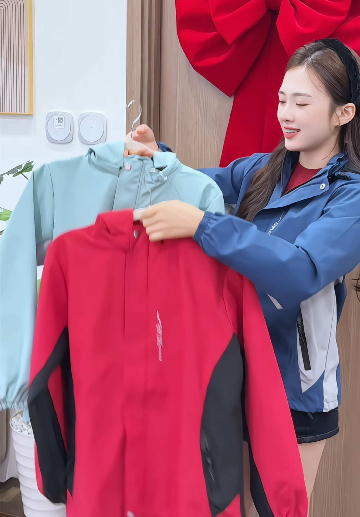 Áo Gió Phối Màu 2 Lớp,Phủ Nano