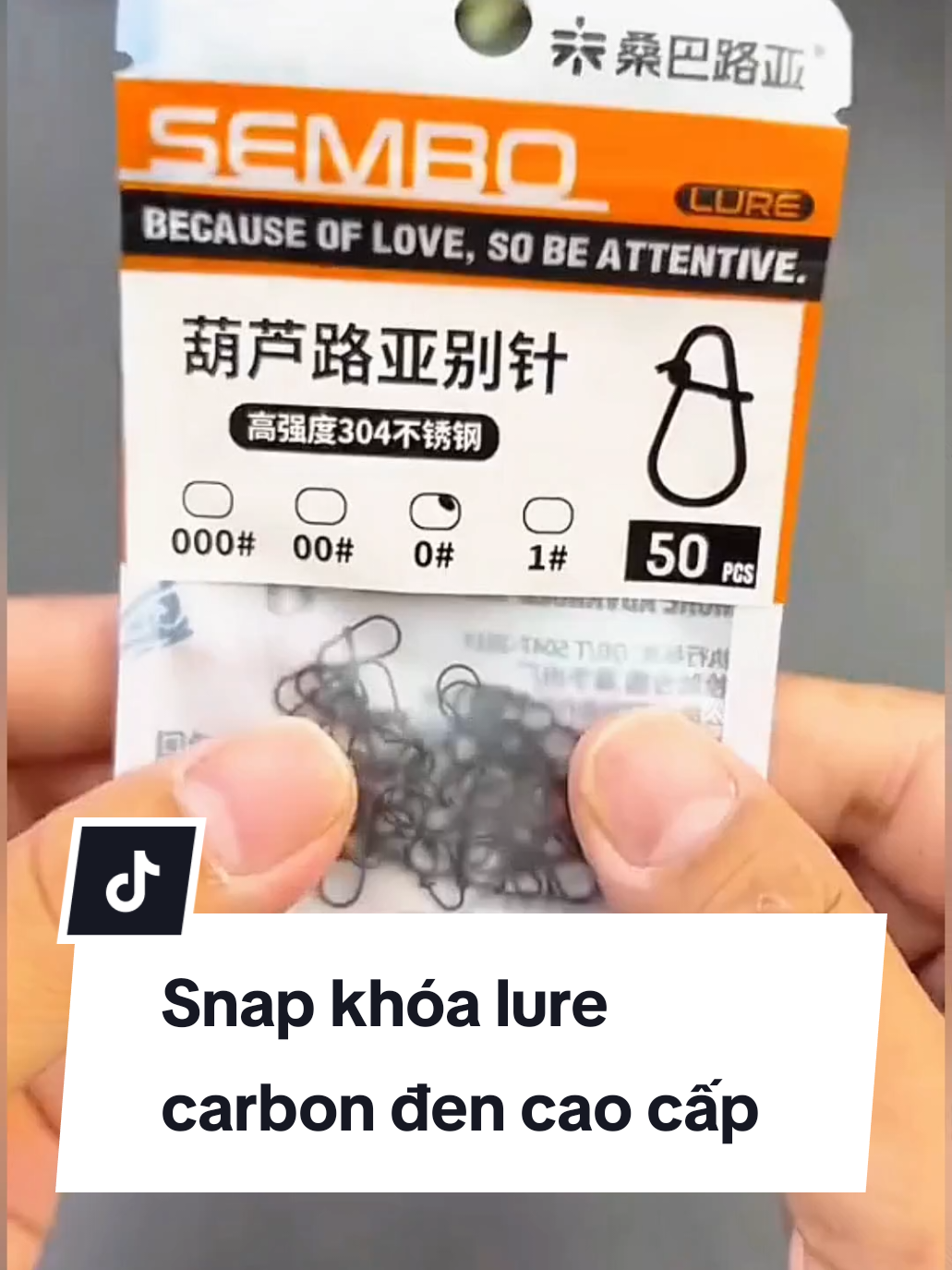 Snap khóa lure carbon đen cao cấp #cauca #xuhuong #anhthufishing #fishing 
