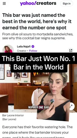 Congrats to the Bar Leone team! 👏🏻  #hongkong #worldsbest #cocktails #luxurytravel #travelnews  