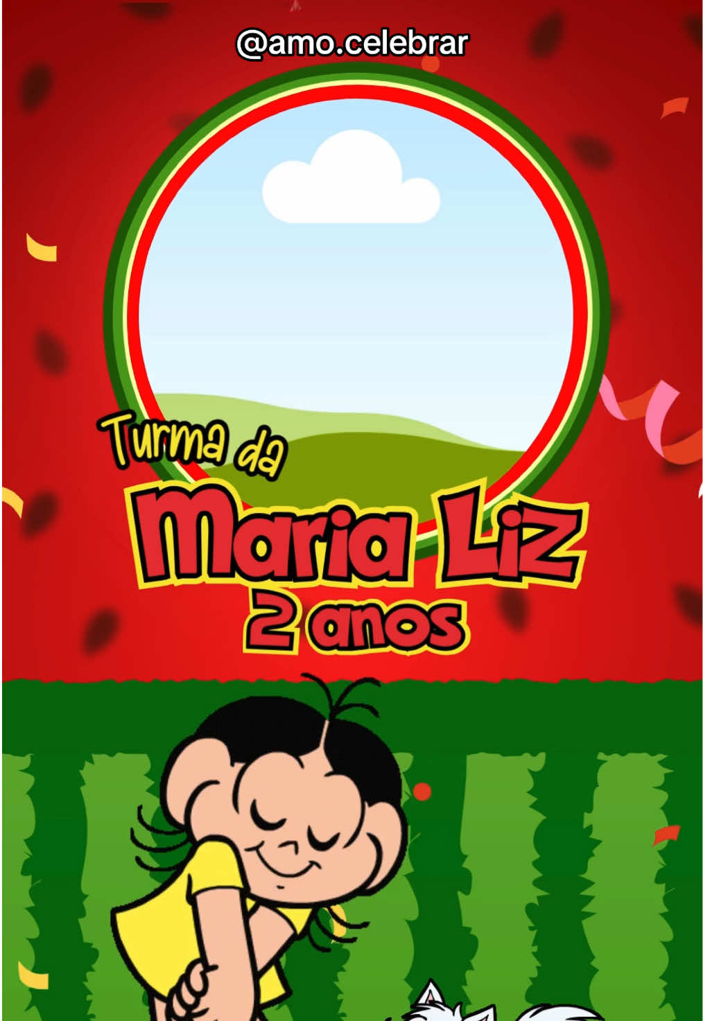 Convite tema: Magali  . #magali #turmadamônica #convite #convitemagali #invitation 