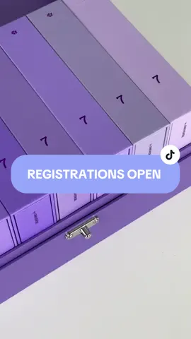 I can’t believe we’re over 60% of our support goal! 🥹😭 THANK YOU!  The Promise Series - registrations now available!   🟪 7 Mini myCOLLECTION binders, 7 original designs, 1 bespoke treasure box. A one of a kind limited edition piece part of the myUNIVERSE collection.  💜 Each mini binder comes with 25 x 2-pocket pages, matching dustproof case and 2 backboards!  💜 TWO pocket page sizes to choose from - Slim & Standard #kpopfyp #kpopbinder @ultbiasofficial #purplebinder #kpopsupplies 