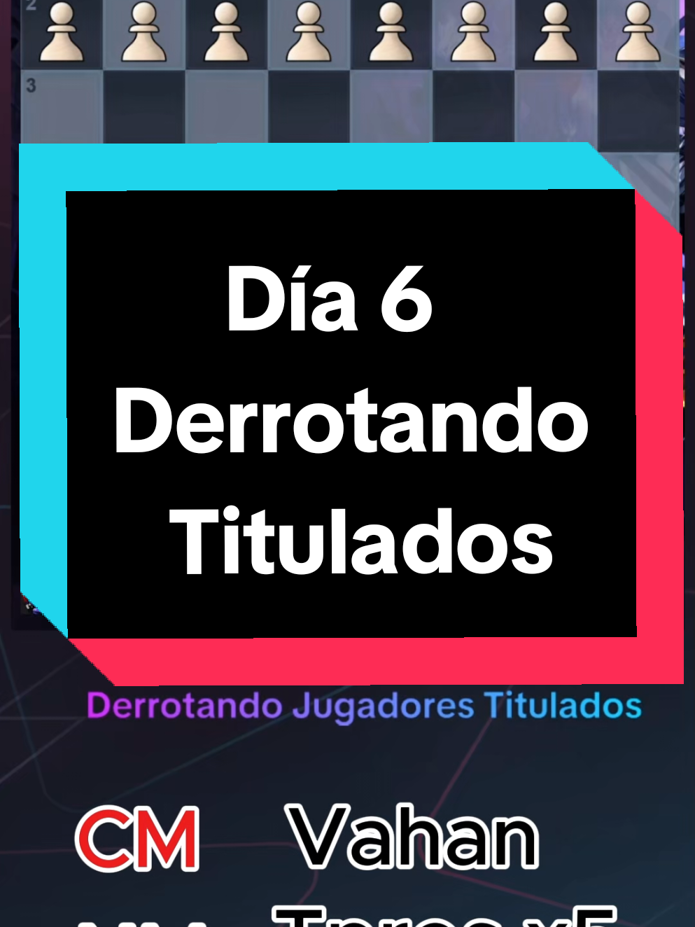 Día 6 derrotando titulados #derrotandotitulados #chesstactics128 #chesscomes #táctica #ajedrez 