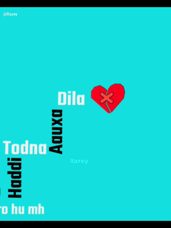 par-9❤️|Dila toddena 😛💓#mograph #alightmotion #typography #Razey 