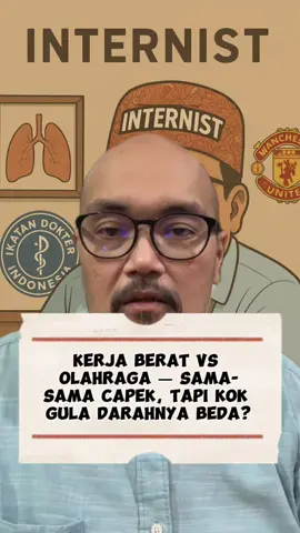 KERJA BERAT VS OLAH RAGA - SAMA-SAMA CAPEK TAPI KOK GULA DARAHNYA BEDA?! Capek fisik tidak selalu berarti tubuh menjadi sehat. Kerja berat bisa menguras energi, tapi olahraga terencana justru menyeimbangkan hormon dan menjaga gula darah tetap stabil. Bekerjalah keras, tapi jangan lupa berolahraga dengan cerdas. ✨ GOD Bless Us All 😇🙏 . . . . #DoctorDee #DiabetesInsight #KesehatanMetabolik #OlahragaUntukDiabetes #GulaDarahStabil  ’sGetTheInsight   