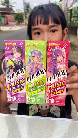 Musik lolipop candy | permen musik bisa nyanyi viral #makan #mukbang #jajanan 