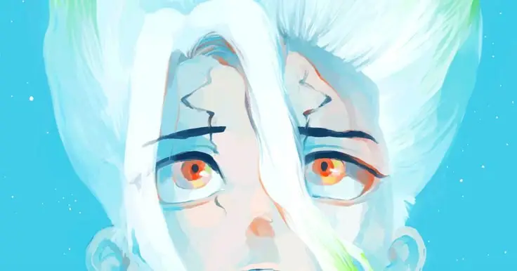 keyboard/destop background #senku #drstoneanime #senkuishigami 