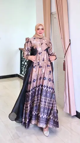 bahan yang mewah lembut di padupadan dengan organza 