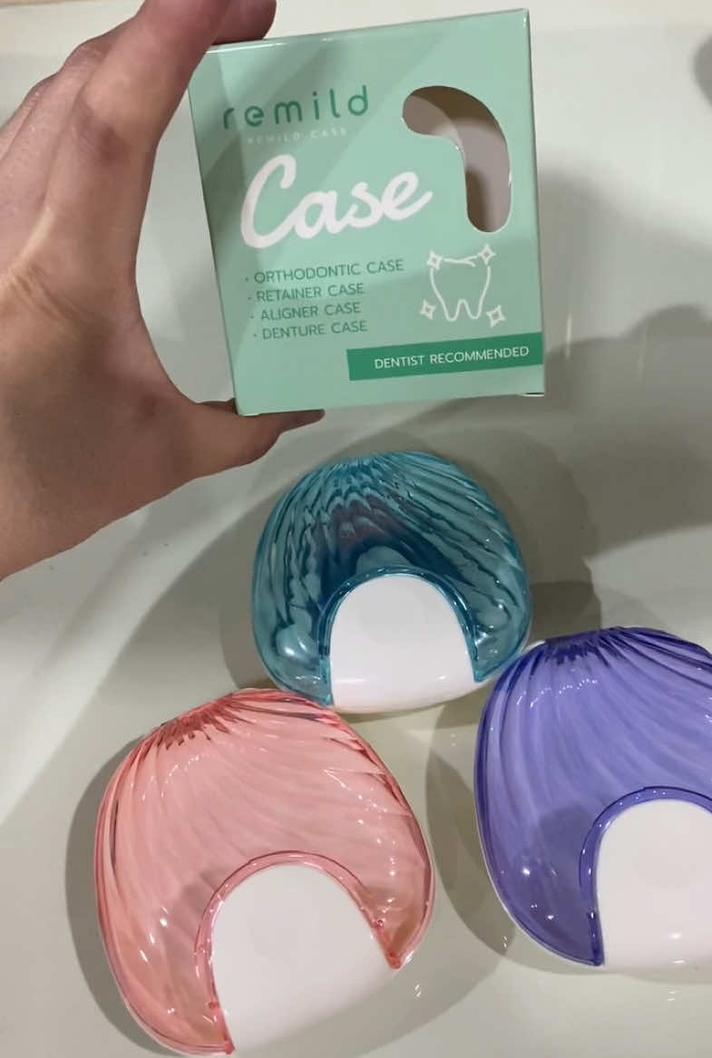 #Remild caseรุ่น Crystal #กล่องใส่รีเทนเนอร์#วัสดุแข็งแรงทนทาน#สีสวยให้เลือกถึง4สี สนใจจิ้มตะกร้า