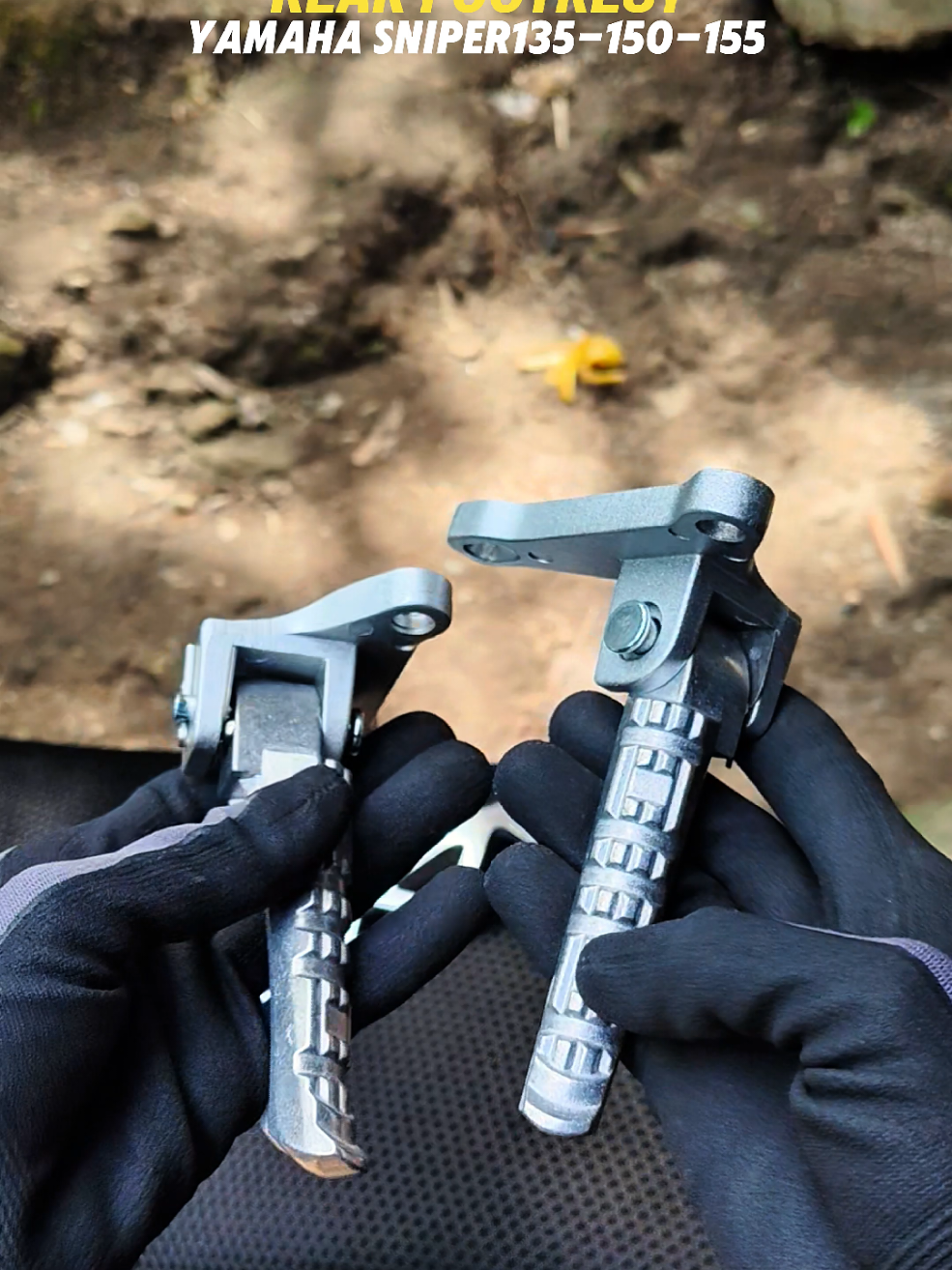 Rear footrest Yamaha sniper 135-150-155 #rearfootrest 