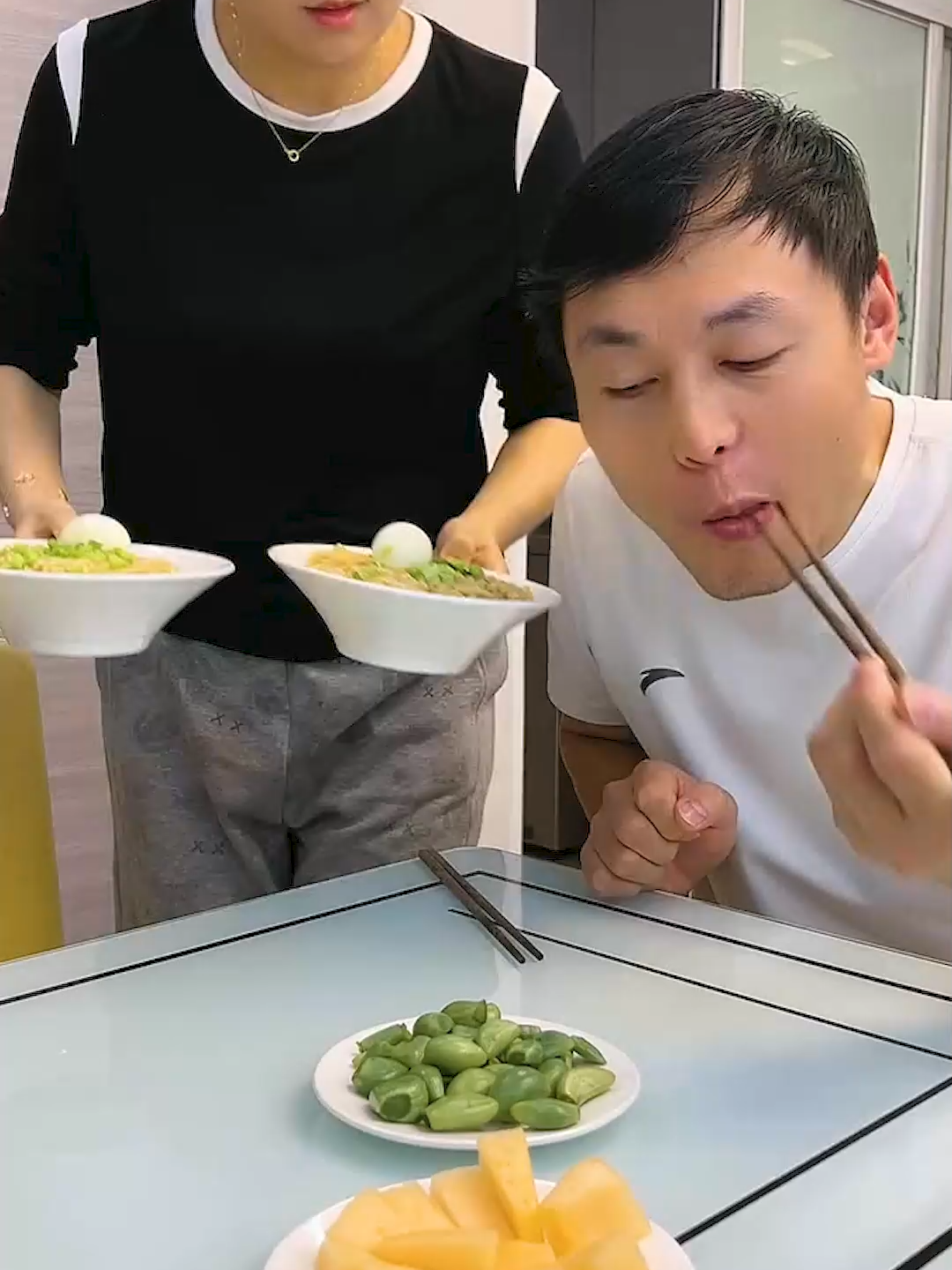 Top Action Husband & Wife Eating Food Mukbang Challenge Ep 807 #fyp #husbandandwife #eating #Tricks #asmreating #fouryou
