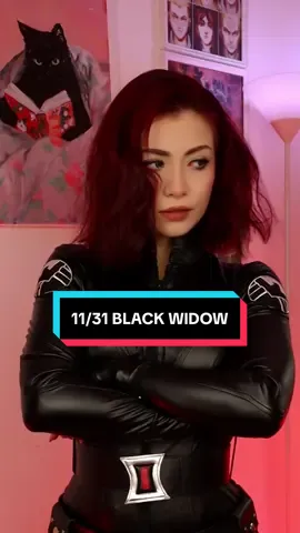 11/31 BLACK WIDOW 🕷️ tenía que aprovechar mi pelo para este cosplay 😳 #alexmiween #halloween #marvelrivals #plasmaburst 