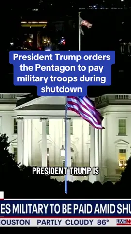 President Trump has ordered the Department of Defense to use “all available funds” to pay members of the U.S. military despite the government shutdown. #whitehouse #military