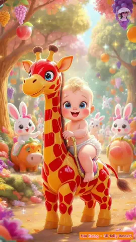 bé và các bạn động vật đi chơi @Mai Hương Daily #nhacthieunhi #cute #songforkids #maihuongjelly #maihuong3djelly 