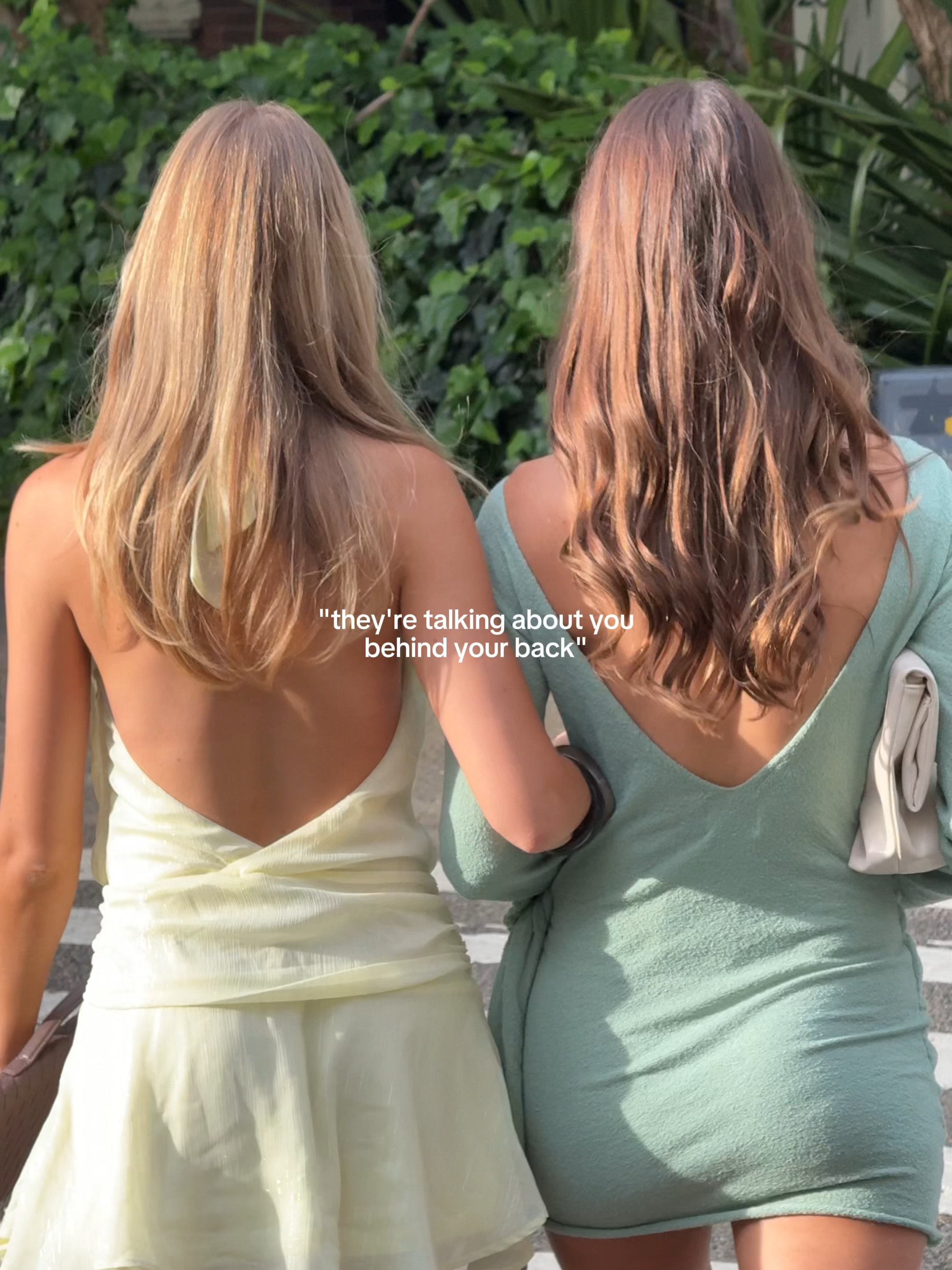 Main character energy 🫶🏽🤍 Wearing the 'City Of Luxe Long Sleeve Knit Mini Dress Sage' & 'On Her Level Halter Mini Dress Yellow' ✨ #hellomolly #minidress #springdress #spring #Summer #yellowdress #greendress