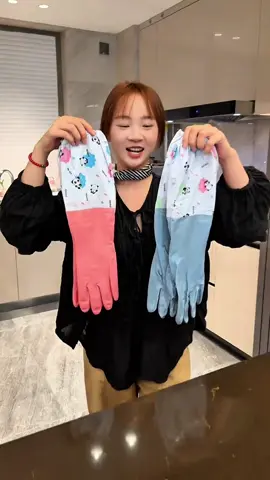 Găng tay rửa chén lót lông #xuhuong #xuhuongtiktok #gangtay 