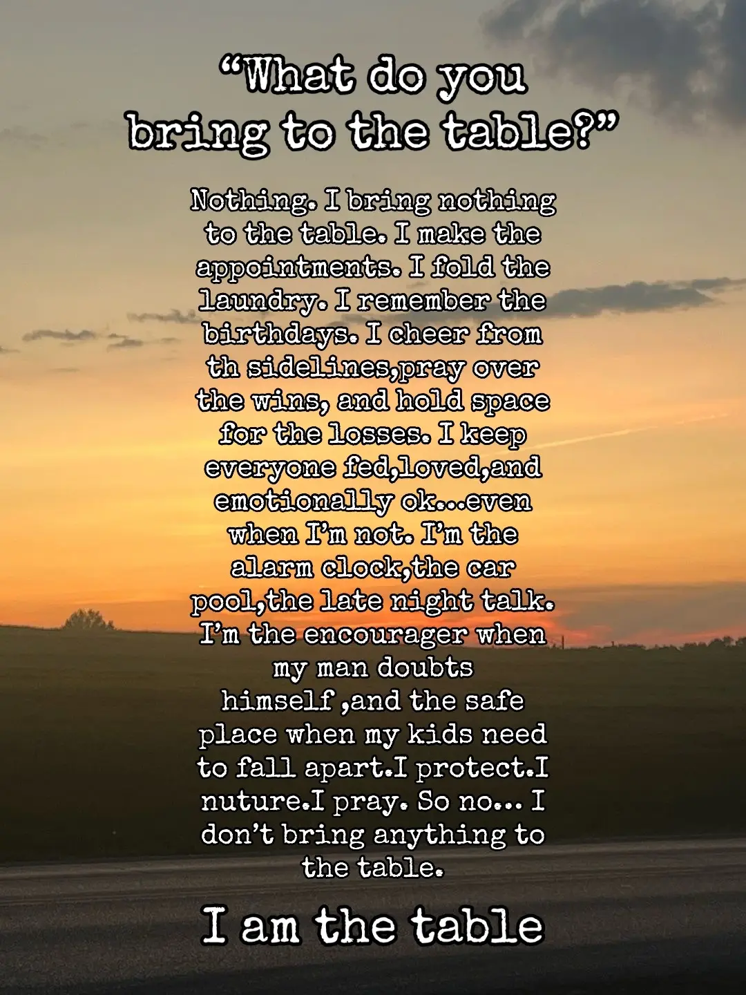 I bring peace, growth, and purpose. The rest depends on who’s sitting across from me🤷‍♀️ #ccb #iamthetable #fyp #peace #growth 