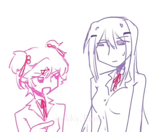 me too yuri me too... #ddlc #dokidoki #yuri #natsuki #co09 