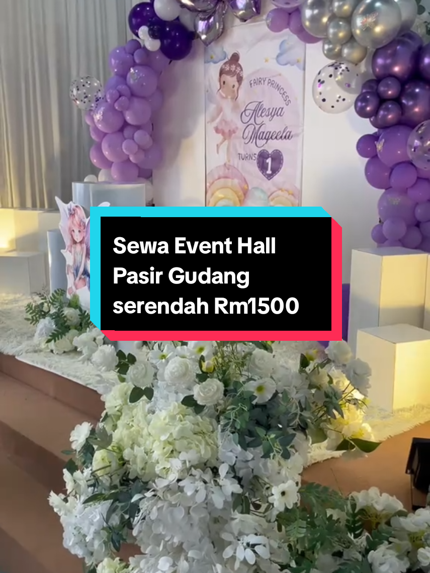 Berita baik untuk warga pasir gudang!! Jom dapatkan pakej jimat dari kami untuk semua jenis majlis ,dm kami skrng .#eventhall #celeberate #birthday #pasirgudang 
