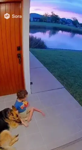 Brave Dog Saves Child from Crocodile Attack! 🐊 I never thought I'd see this on our security camera. My child was playing outside when a crocodile suddenly attacked. Watch how our brave German Shepherd risked everything to save him. A true hero. Dogs are the best protectors. 🙏 #herodog #dogsoftiktok #crocodile #animalsoftiktok #caughtoncamera