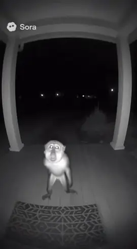 Monkey get flung by a gush of wind #sora2 #funny #meme 