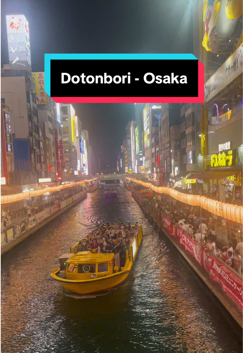 Dotonbori (道頓堀 / どうとんぼり) là khu phố giải trí nổi tiếng nhất ở Osaka, nằm ngay trung tâm khu Namba (難波). Đây là biểu tượng của thành phố Osaka – nơi hội tụ ẩm thực, ánh đèn neon rực rỡ và không khí náo nhiệt suốt đêm. #osaka  #japantravel #fyp #nhatban #dulich 