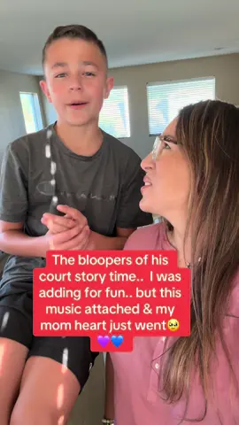 Laughing with him reminds us of the important things in life. 🥹☺️💜 #wholesome #family #parentsoftiktok #son 