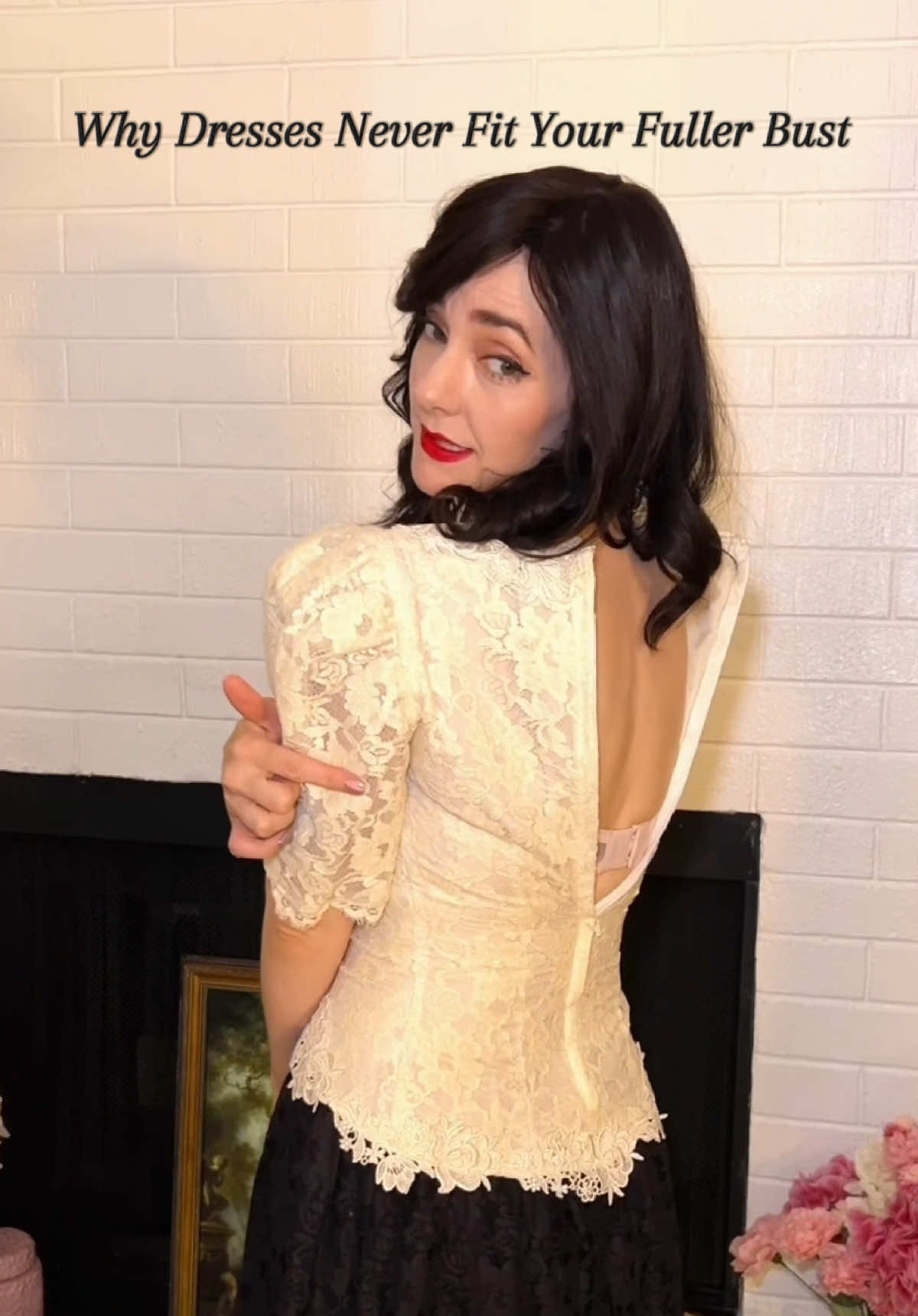 Why dresses never fit your fuller bust: If this is a common experience for you, you’re not alone! Never blame your body or think something is wrong with you!  The reason nothing seems to fit is because it was never made with the intention of fitting the proportions of a full bust!  It’s the reason buttons won’t close, zippers stop at the bustline and everything feels tight and shrunken.  A fuller bust deserves clothing that’s made to fit your actual bust size! 🍒 That’s why I created Classy Fabulous Daydreams: Dresses with a Fuller Bust Fit. 💗 #girlytips #fashiontips #fashiontipsforwomen #dressesonline #fashiontiktok 