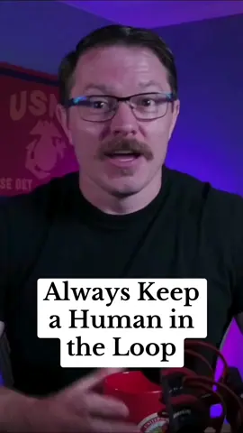 Never let AI run completely on autopilot. You should always be there at the end before anything goes out, especially before hitting send. Even now, I don’t allow emails to send without my final approval. That human-in-the-loop step is what keeps things accurate, ethical, and intentional. I even hand out stickers in my classes to remind people of it. Put one on your laptop, your monitor, whatever it takes. Just never forget you need a human in the loop. Save this for the next time you’re using AI. #ai #artificialintelligence #aitips #aiautomation #humanintheloop 