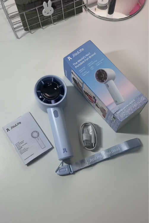 ( 🩵🗯️ ) - สีนี้เหมาะกับทึเมใช้ในคอนเดือน5นี้มากค๊าาา ิิิ  #jisulife #jisulifeminifan #พัดลม #พัดลมพกพา #ทึเม 