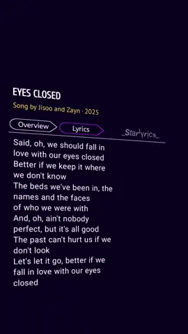 Eyes Closed #lyrics #lyrics_songs #foryou #fyplyrics 