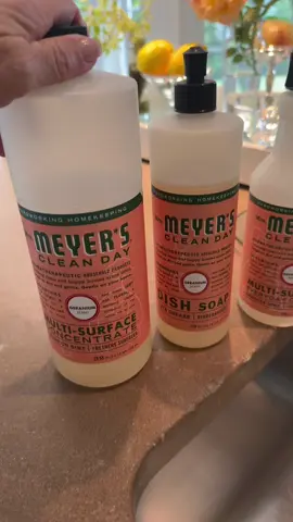 Give this Mrs. Meyer’s Geranium Countertop Spray a try! 🌸 You’ll fall in love with how fresh and clean your kitchen smells. Start with this one (linked!) and once you’re hooked, you can refill it with the larger all-purpose cleaner. 💧 Go for it — enjoy the clean, garden-fresh scent every day. 🌿✨ #clean #cleanhomehappyhome #nontoxic #cleankitchen 