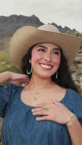 Desert dwellers unite! Nizhoni has the perfect pieces for you! @Ash 🍓🐴🌸🍒🌵  #nizhonitradersllc #sterlingsilverjewelry #navajojewelry #turquoisejewelry #handmadejewelry 