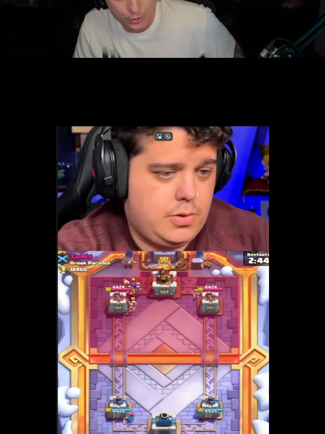 dona aprendendo a jogar clash royale k k k #clashroyale #engracado #clips #twitch