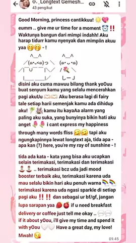 longtext good morning / selamat pagi #longtext #fyp #pastirame #harusfyp #foryou 