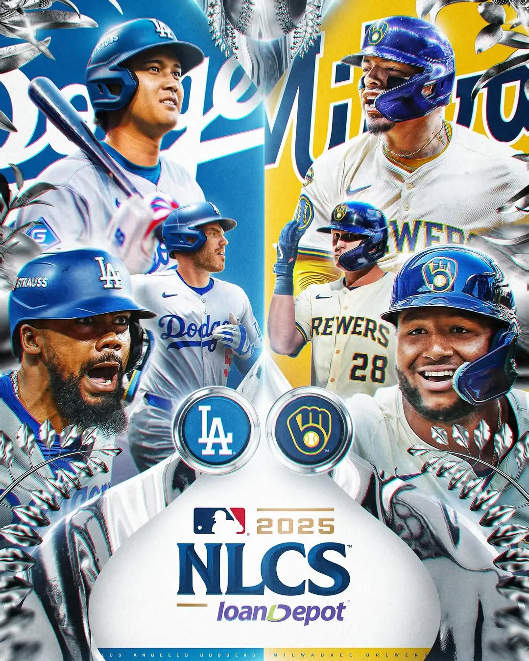 Your 2025 NLCS match up. Brewers vs Dodgers. LAD needs to step it up and get serious about it. #brewersvsdodgers #nlcs2025 #milvslad #ladodgers #dodgers