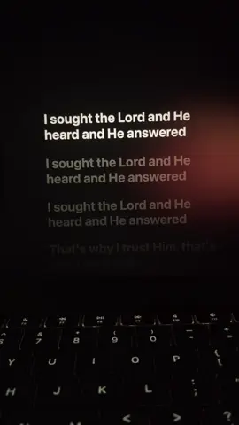 I sought the Lord, and He heard, and He answered  #elevationworship #worshipmusic #gospeltiktok #applemusic 