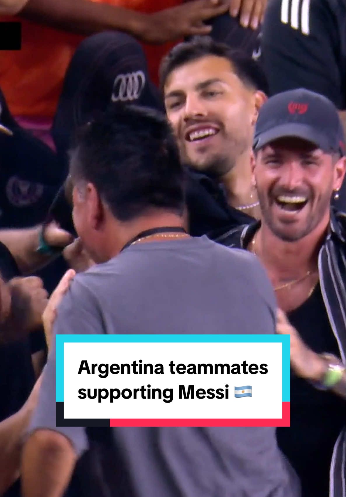 Messi's boys were in the house for his two goal and assist performance 👏 #ufaseleccion #argentina #messi #intermiami 