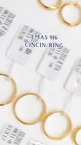 【✨#KIARA #Gold916 Cincin/Ring/戒指🎁💕】 Only RM331- RM1109😍 #916cincin #916ring #kiaragoldjewellery 