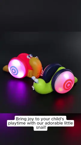 Children Pull Line Walking Walking Cute Fun Little Snail Multicolored Light Toys 