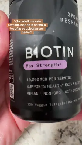 “Cabello más fuerte 💆‍♀️” “Piel radiante ✨” #BiotinaNatural #CabelloSano #PielBonita #SportsResearch #CuidadoFemenino 
