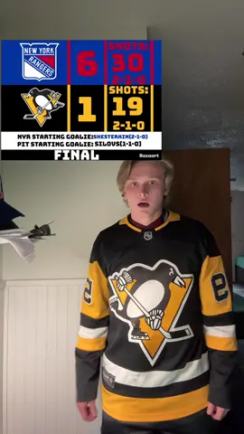 PENGUINS POSTGAME|Game 3 of 82: NYR 6 PIT 1 #NHL #penguins #rangers #hockey #fyp
