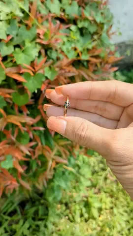 cincin titanium wanita bunga aster #perhiasan #aksesoriswanita 