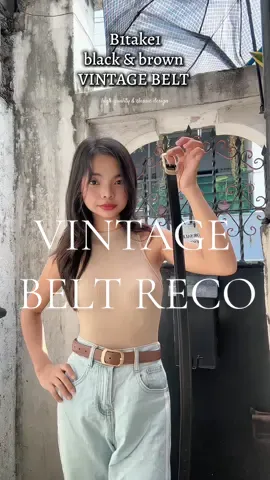 B1T1 CLASSIC VINTAGE BELT! Grabe di ko inexpect yung quality niya sa price, infairness talaga dito.  vintagebelt  #belt #beltforwomen #brownbelt #blackbelt #beltreco 