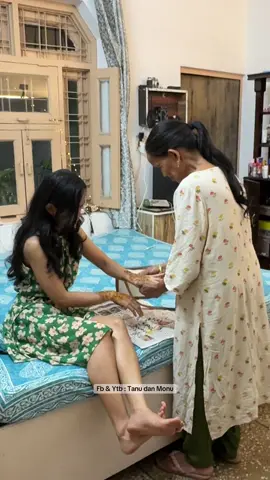 Pakai mehendi untuk merayakan festival karva chauth di India #india #ceritatanu #tanudanmonu #minivlog #dailyvlog 