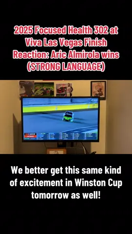 This race was so good that I had to record the finish of it! GGs Aric!  #NASCAR #FocusedHealth302 #LasVegas #KeepTikTok #DontTakeThisDownTikTok 