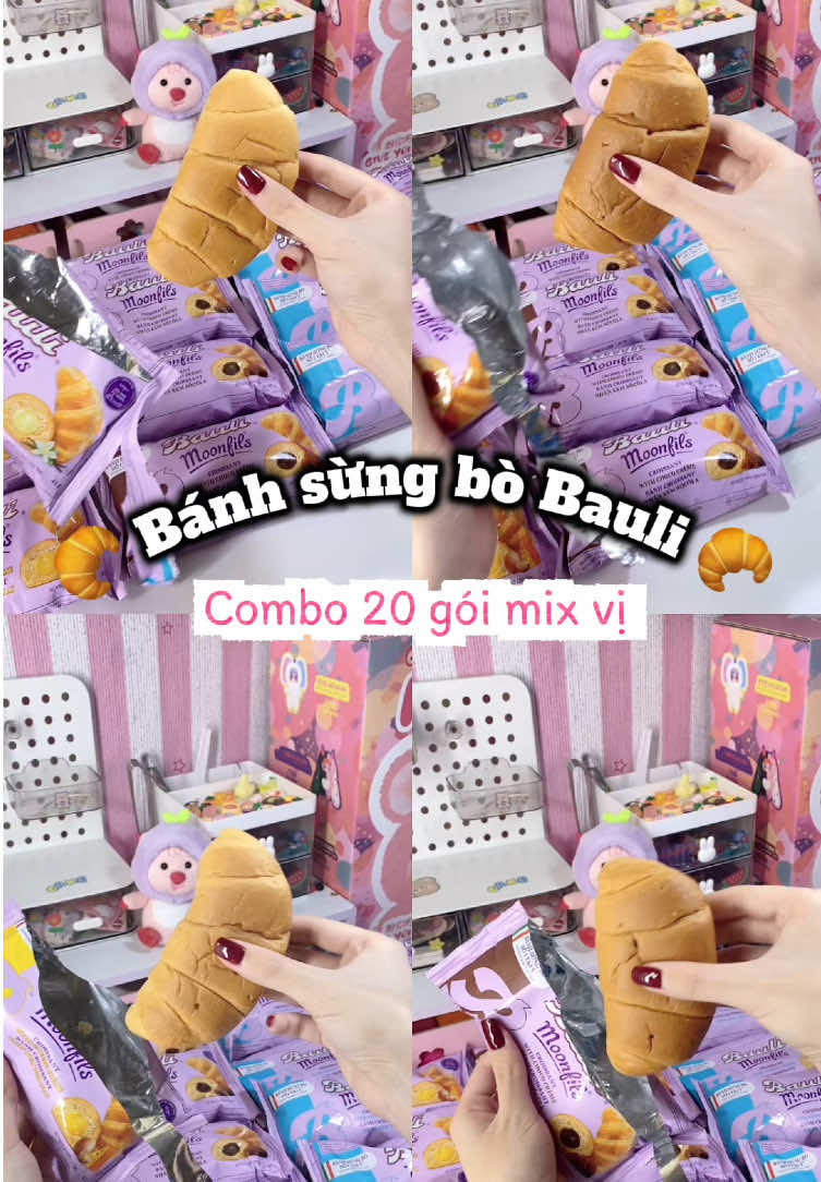 Combo 20 bánh sừng bò 🥐 vừa ngon vừa tiện , bữa sáng giàu dinh dưỡng là đây 🤩 #banhsungbo #banhsungbobauli #phamnguyen #ansang #buasangnhanhgon 