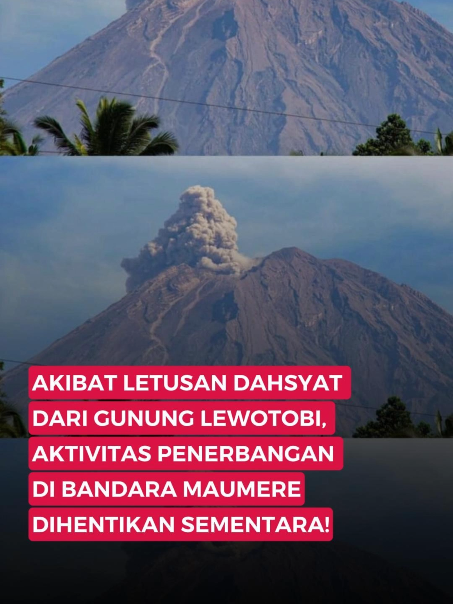 Akibat letusan dahsyat Gunung Lewotobi, aktivitas penerbangan di Bandara Maumere dihentikan sementara! Simak informasi lengkapnya di video👇 #BrilioNews #BrilioNewsReels #GunungLewotobi #Viral #Trending #Happening #fyp