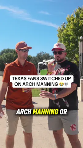 Texas Fans switched up on Arch Manning 😭💀#tiktokcollegefootballcontest #CollegeFootball #d1football #texas #redriverrivalry 