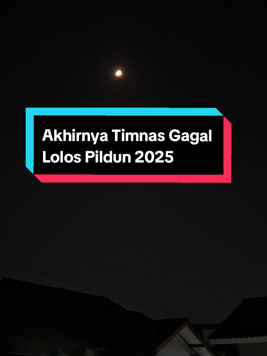 _12 Oktober 2025_  dan akhirnya Timnas Indonesia gagal lolos menuju Piala Dunia 2026. Terima Kasih Garuda sudah berjuang keras. Bendera masih cuma mimpinya masih tertunda. #timnasday🇮🇩 #timnasindonesia #pialadunia2026 