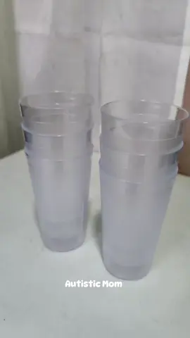 6pcs set may maganda at matibay kanang baso .  #fyp #acrylicglass #budolfinds 